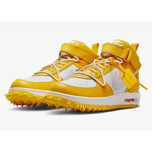 Nike Air Force 1 Mid SP. Off-White Varsity Maize. SIZE 10.5 - DR0500-101